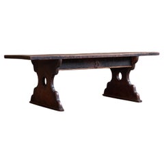18th Edo Japanese Antique wabi sabi low writing desk from Nikko To-sho-gu Shrine