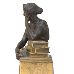 pendule Empire du 19ème siècle provenant du "Mobilier National Français" appelé "L'étude"