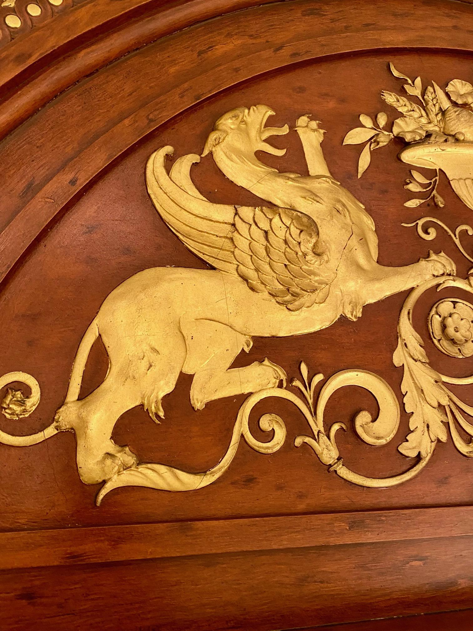 Faux Bois Specchio in stile Impero del 19° secolo in vendita
