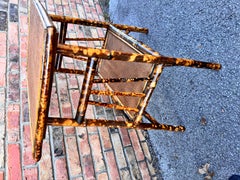 19th English Bamboo Side Table