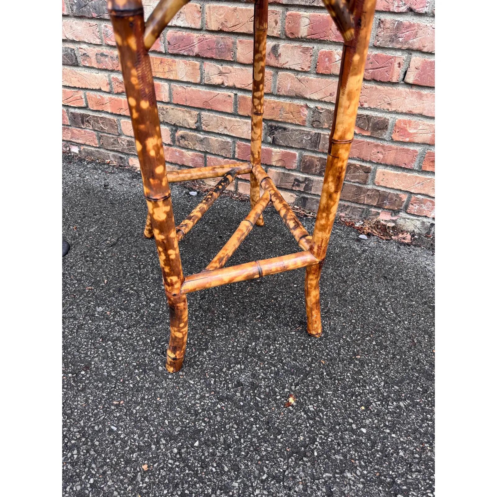 19th English Bamboo Side Table For Sale 1