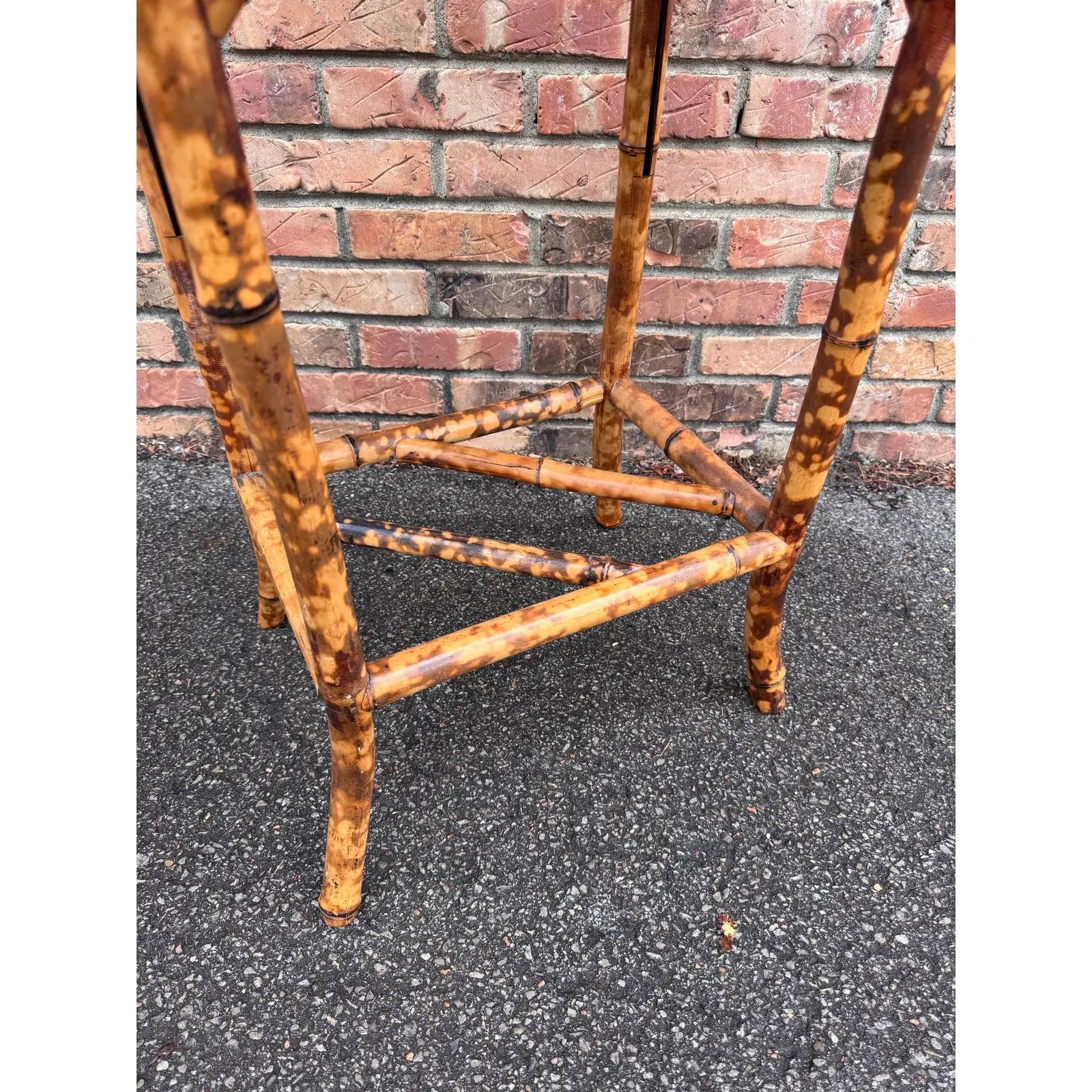 19th English Bamboo Side Table For Sale 2
