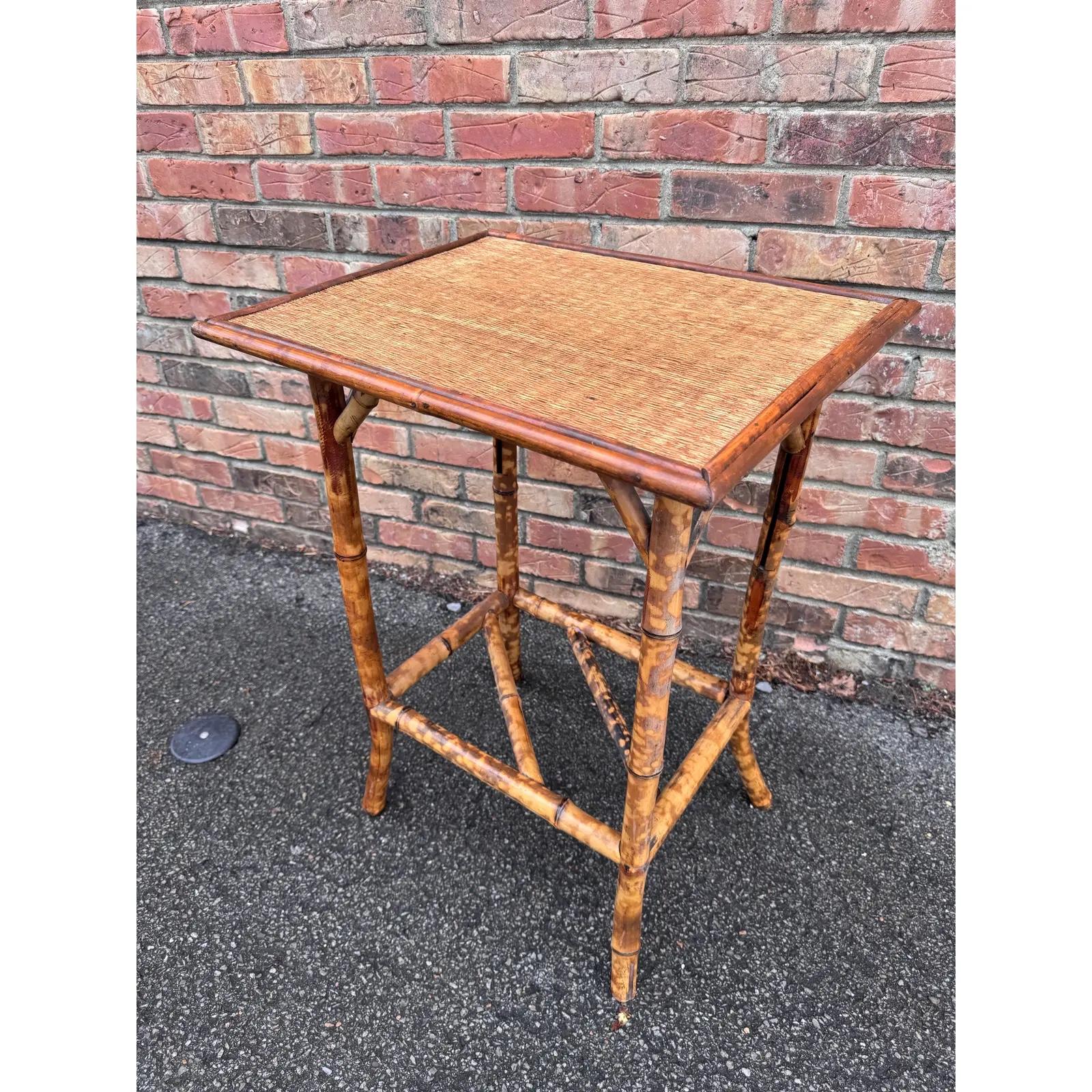 19th English Bamboo Side Table For Sale 3