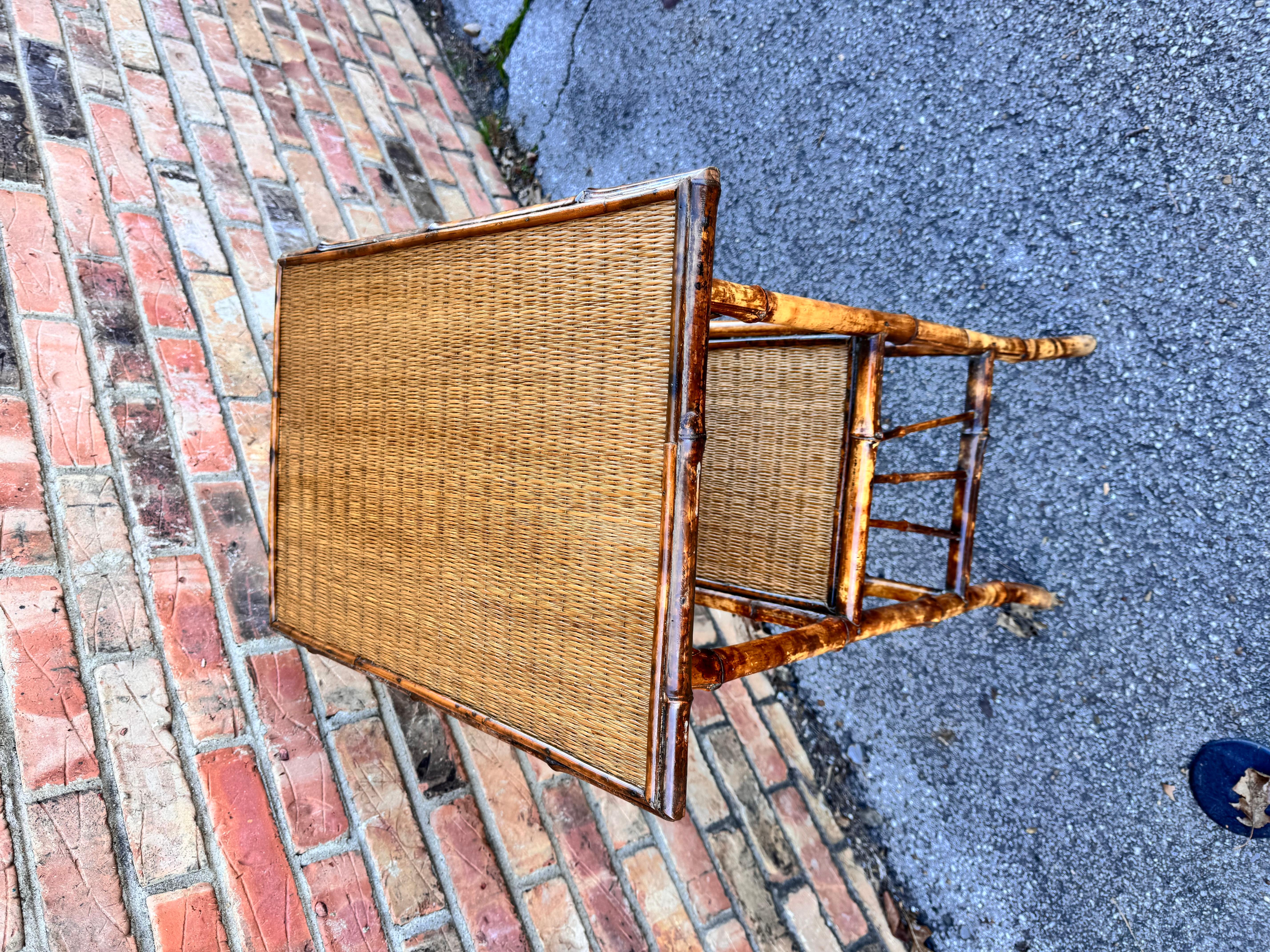 Table d'appoint en bambou du 19e siècle en vente 2