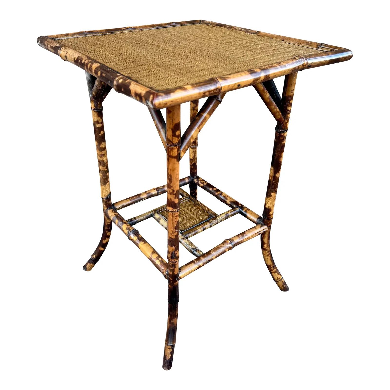 Table d'appoint en bambou du 19e siècle