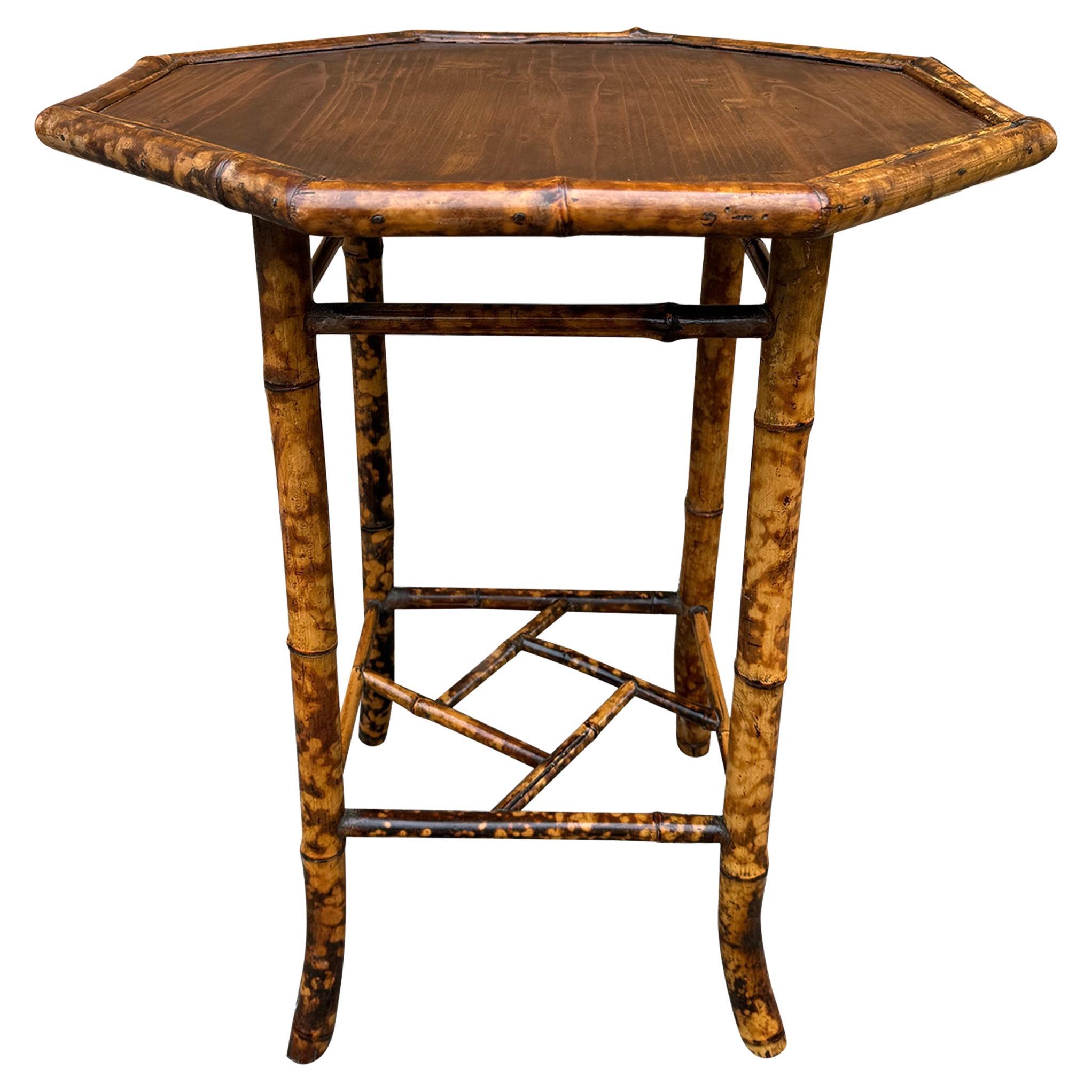 19th English Bamboo Side Table