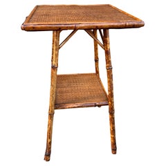 19th English Bamboo Side Table