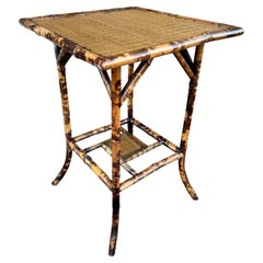 19th English Bamboo Side Table
