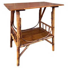 19th English Bamboo Side Table