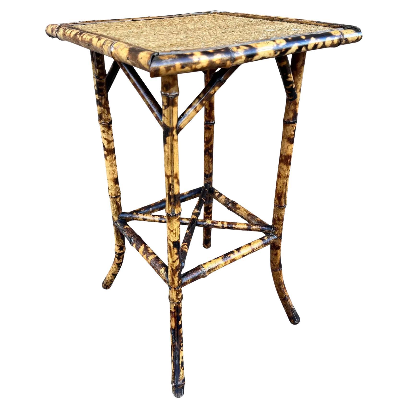 19th English Bamboo Side Table
