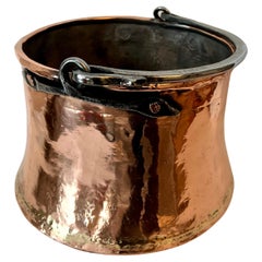 Antique 19th English Century Copper Pot Centerpiece Jardiniere or Planter