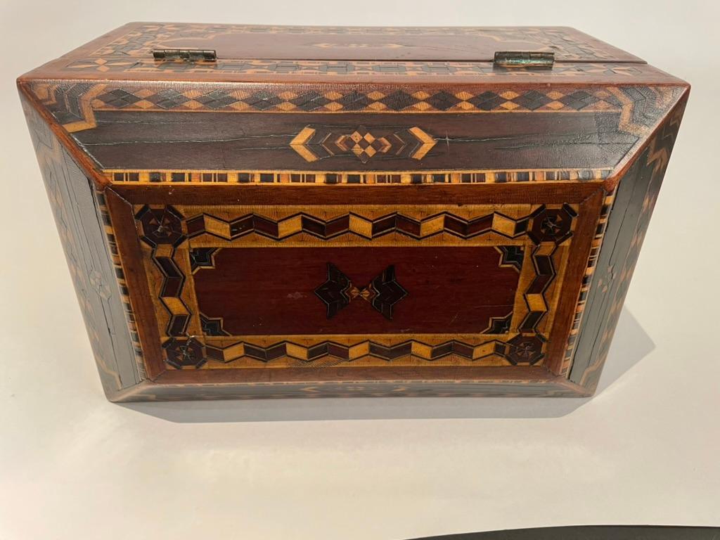 19th English Regency Inlaid Jewelry Box  For Sale 6