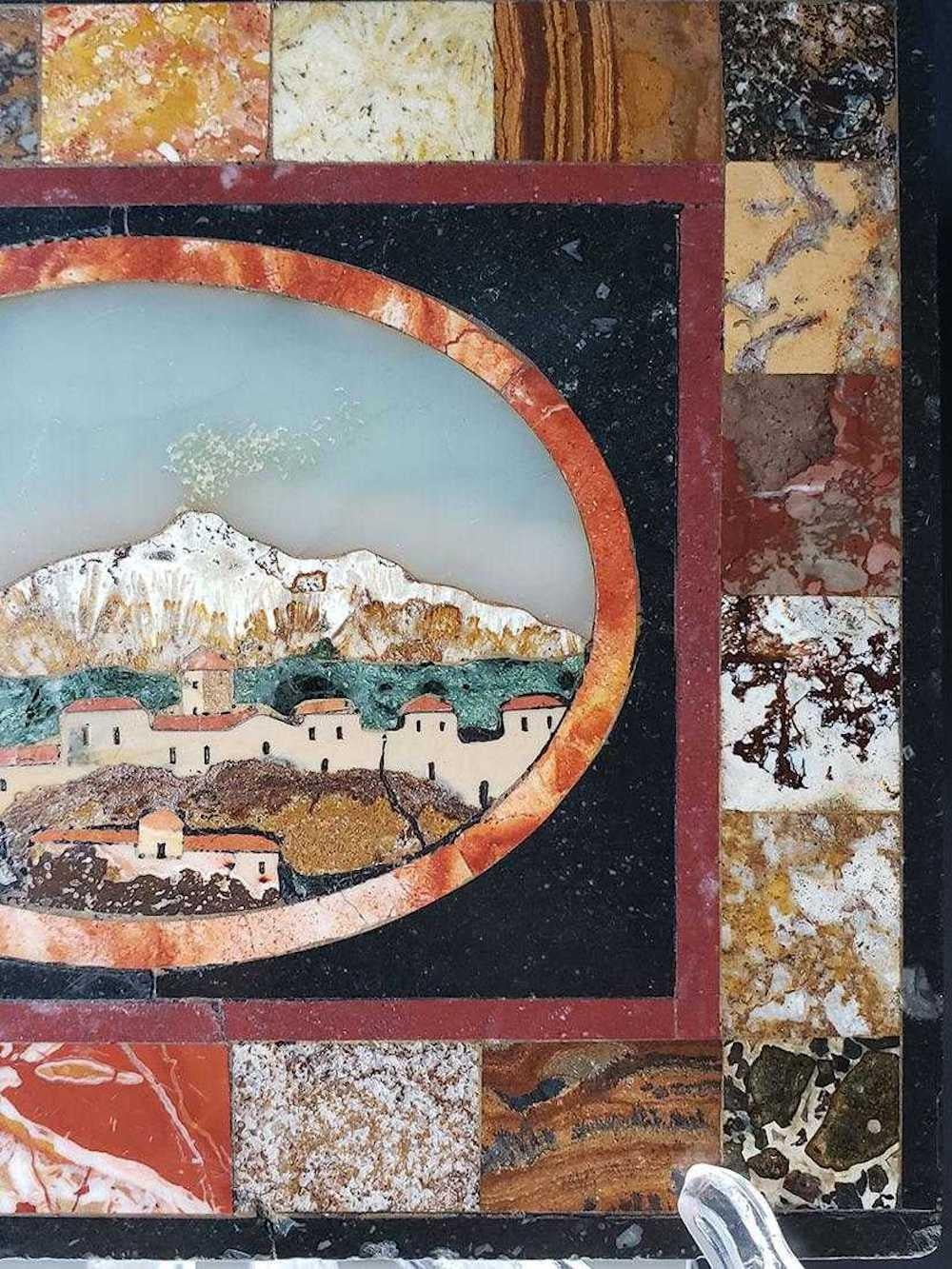 19. Florentiner Schule Pietra Dura Landschaftstafel im Zustand „Gut“ in Washington Crossing, PA