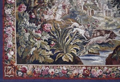 19th French Aubusson Tapestry – Greenery with Hunting Scene - N° 1699