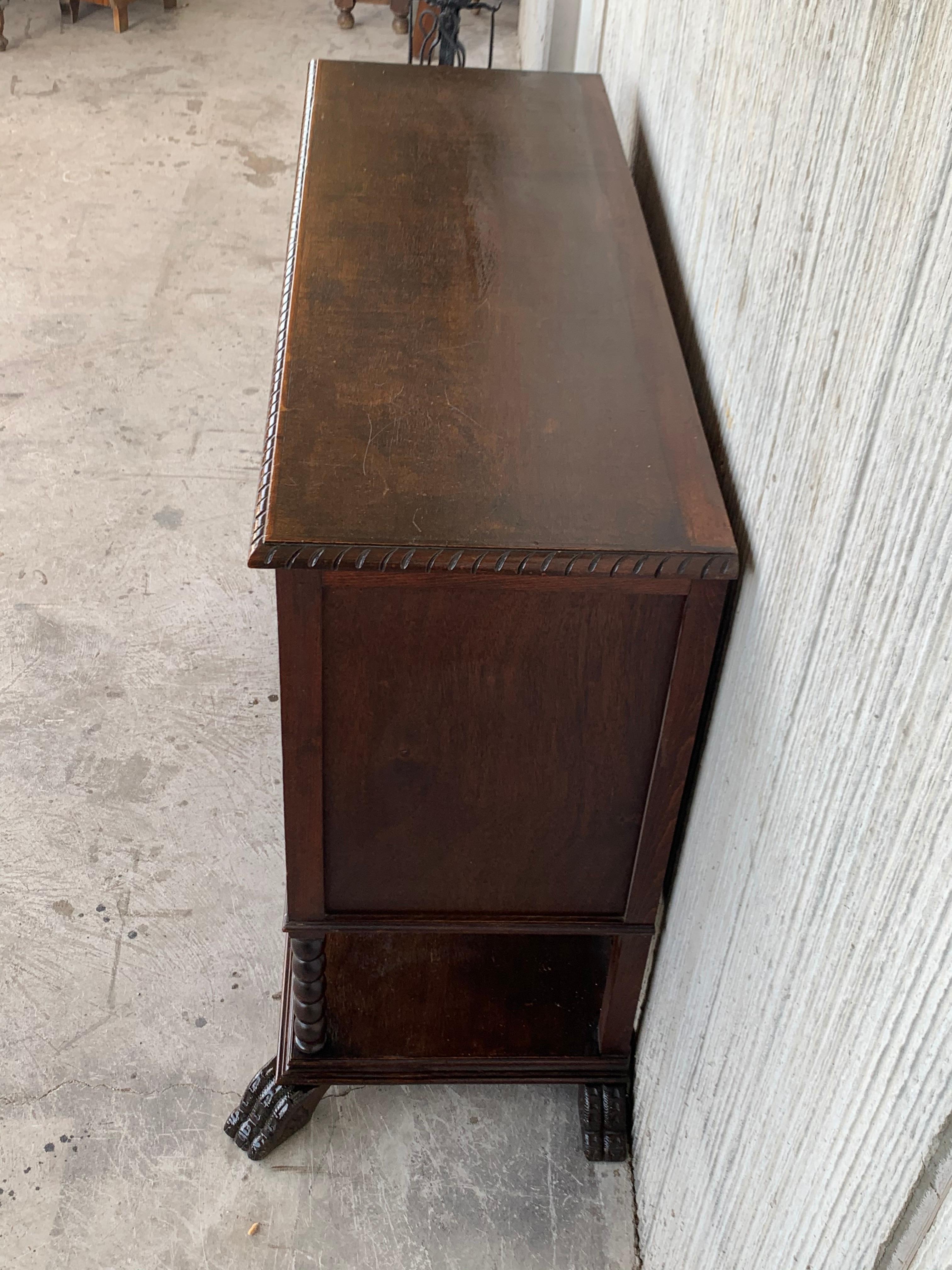 19th Century 19th French Carved Walnut Sideboard, Cupboard, Buffet or Cabinet