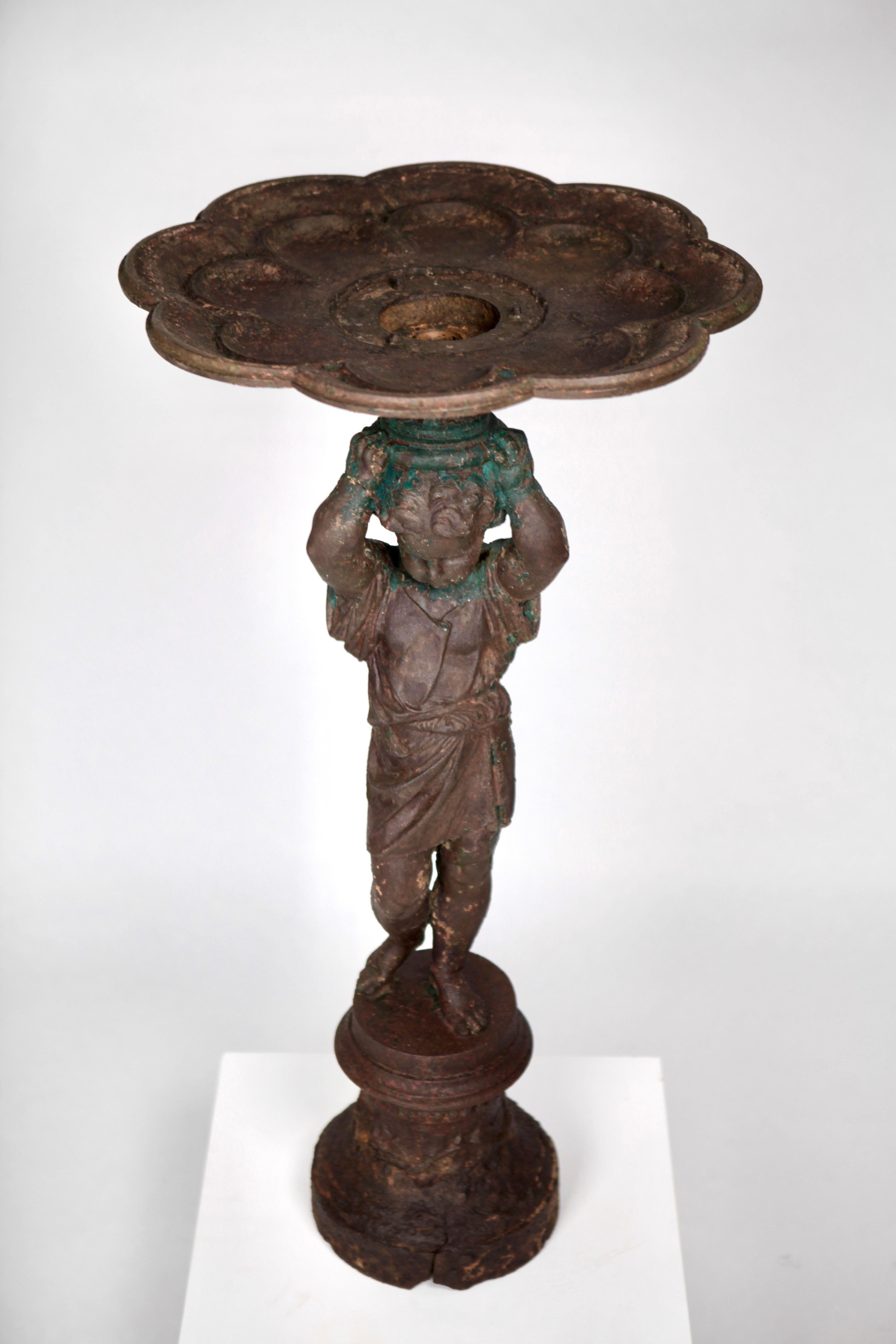 19th French Century Cast Iron Statue Fountain For Sale 10