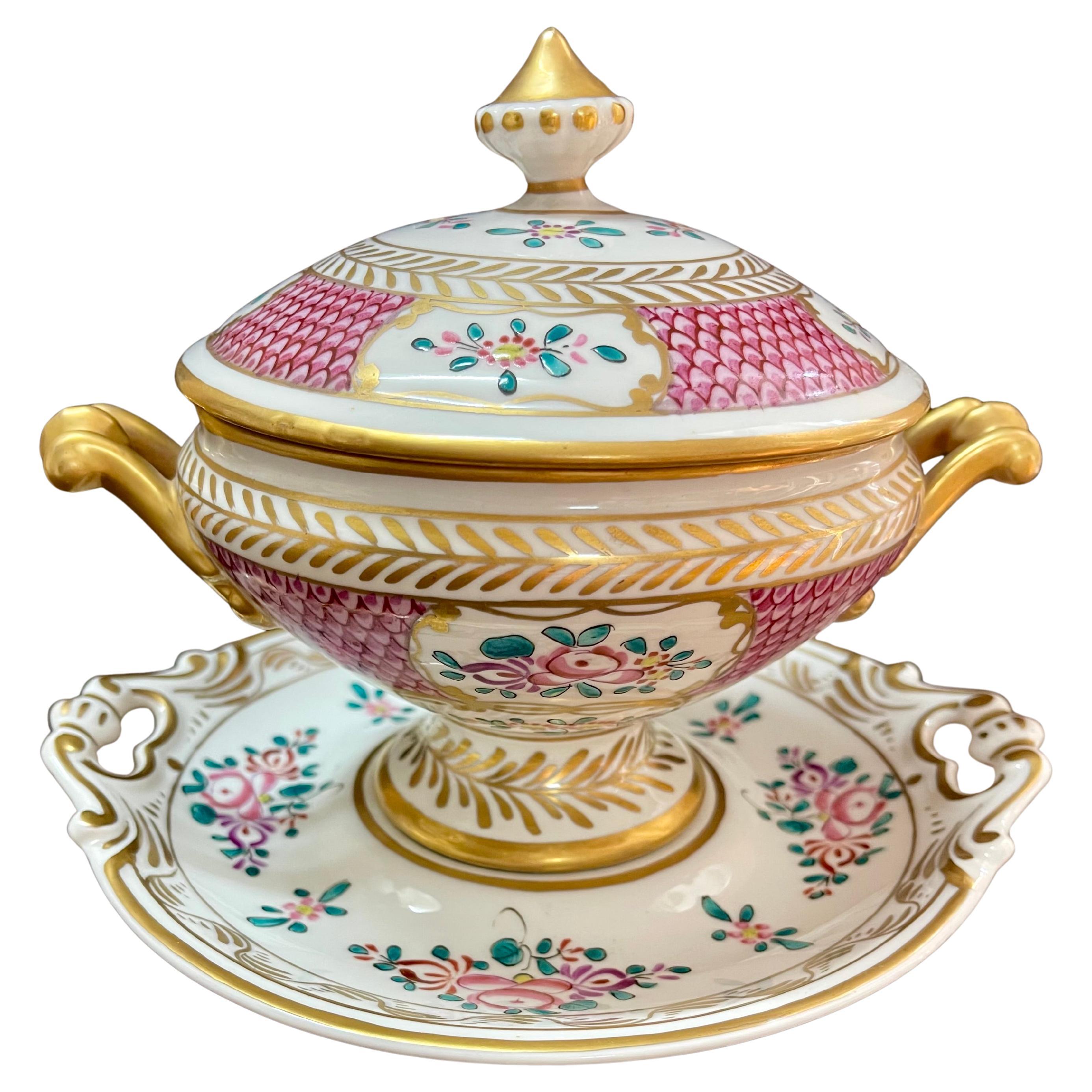 Siglo XIX Porcelana francesa firmada Samson