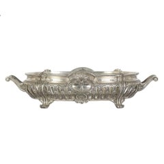 19th French Christofle Silvered Bronze Centerpiece in Louis XVI Style