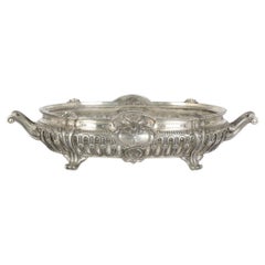 19th French Christofle Silvered Bronze Centerpiece in Louis XVI Style