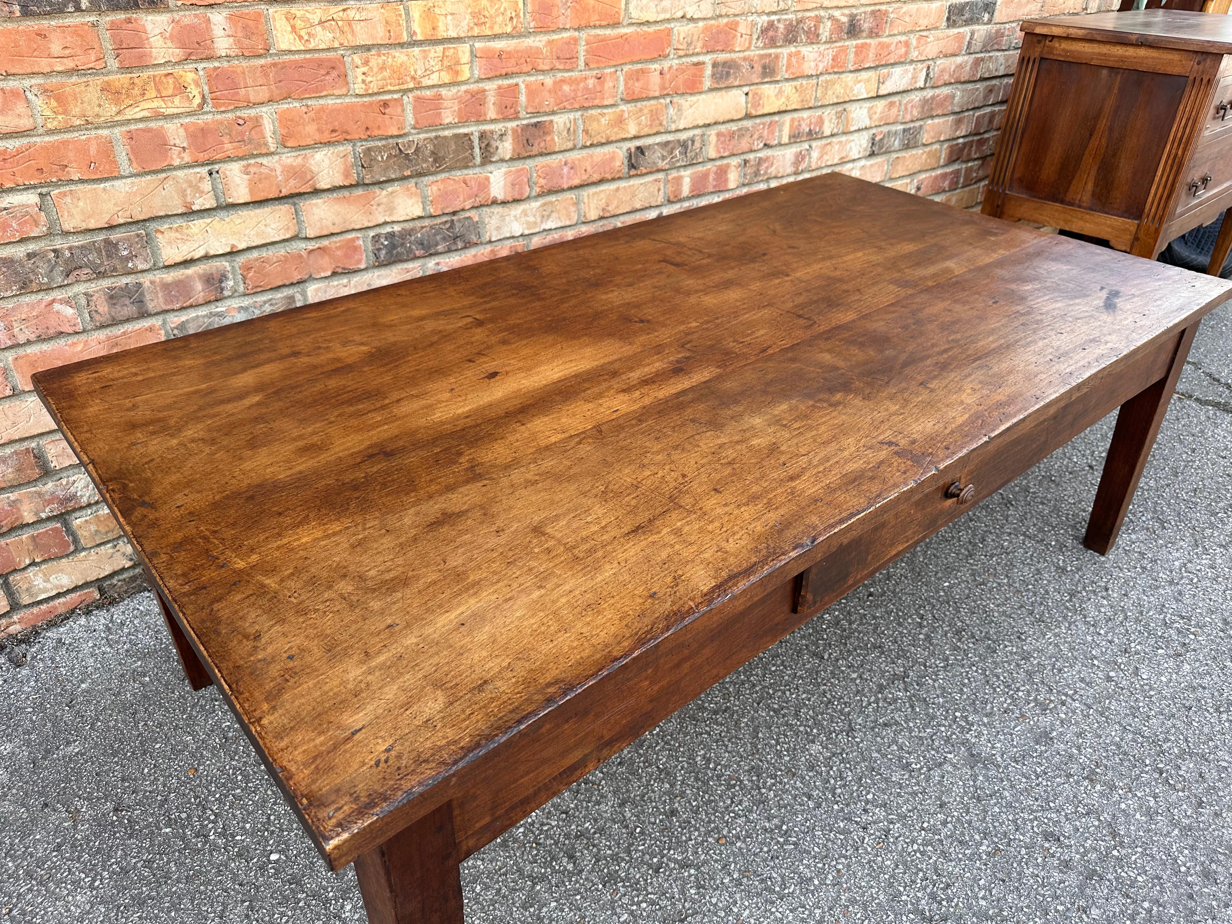 Hardwood 19th French Coffee Table For Sale