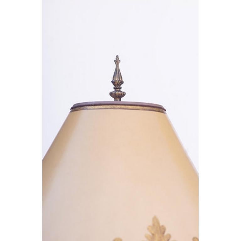 Lampe en bronze doré, 19e siècle