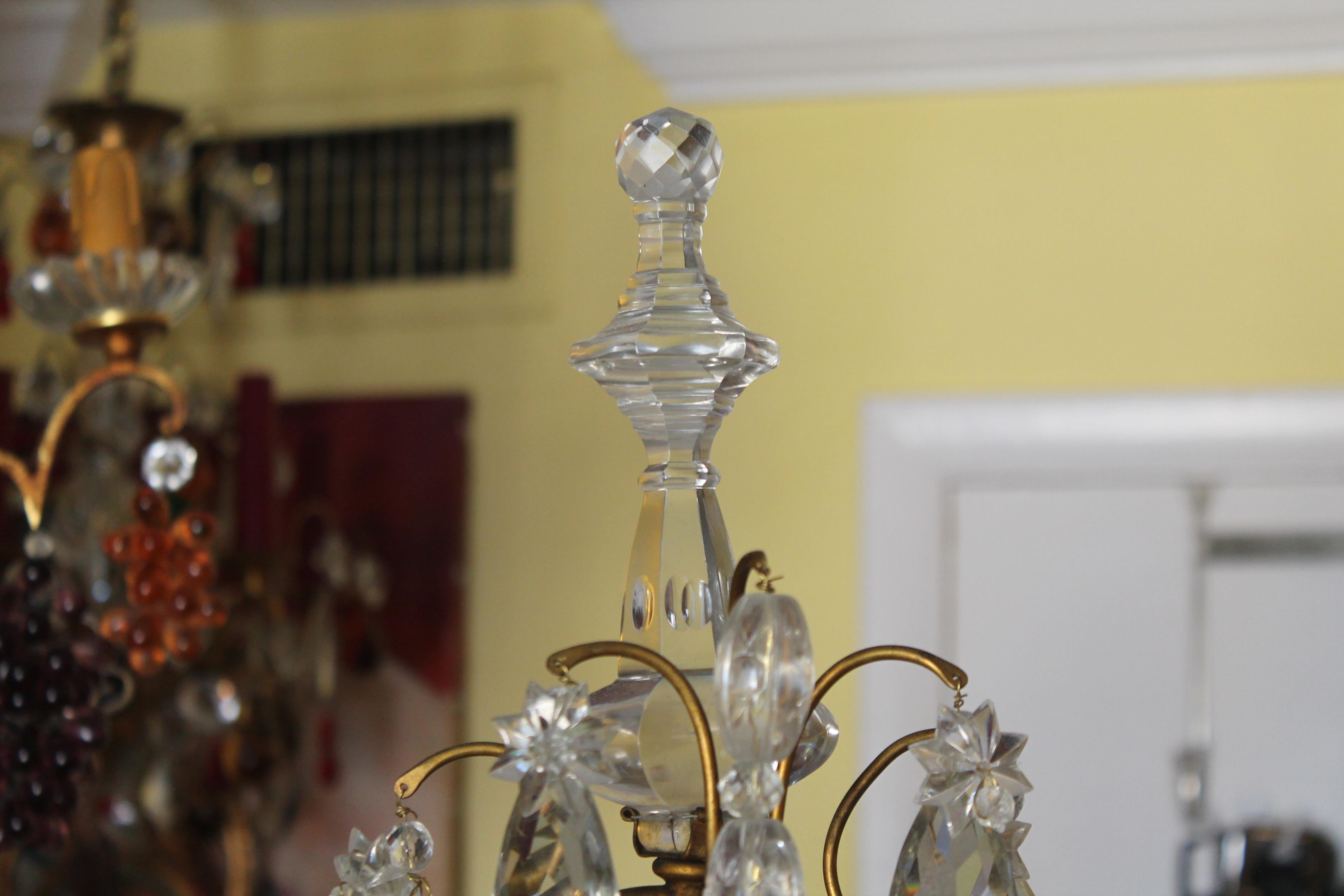 Français Lampe de table Louis XV en bronze doré et cristal de roche du 19ème siècle Maison by Maison Bagues en vente