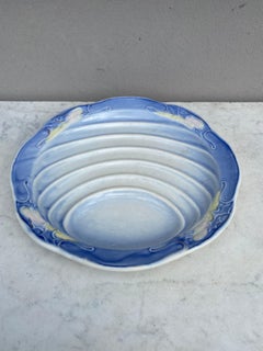 19th French Majolica Asparagus Plate