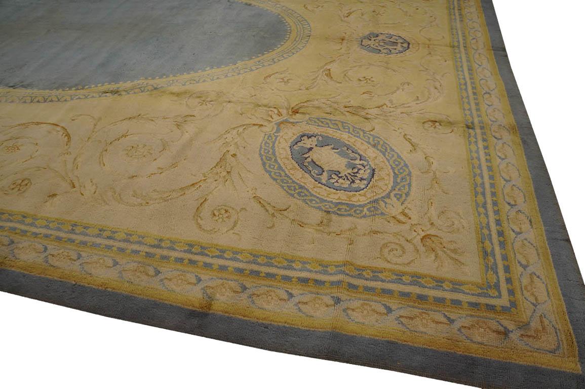 Late 19th Century 19th Century French Neoclassical Savonnerie Carpet ( 12'9