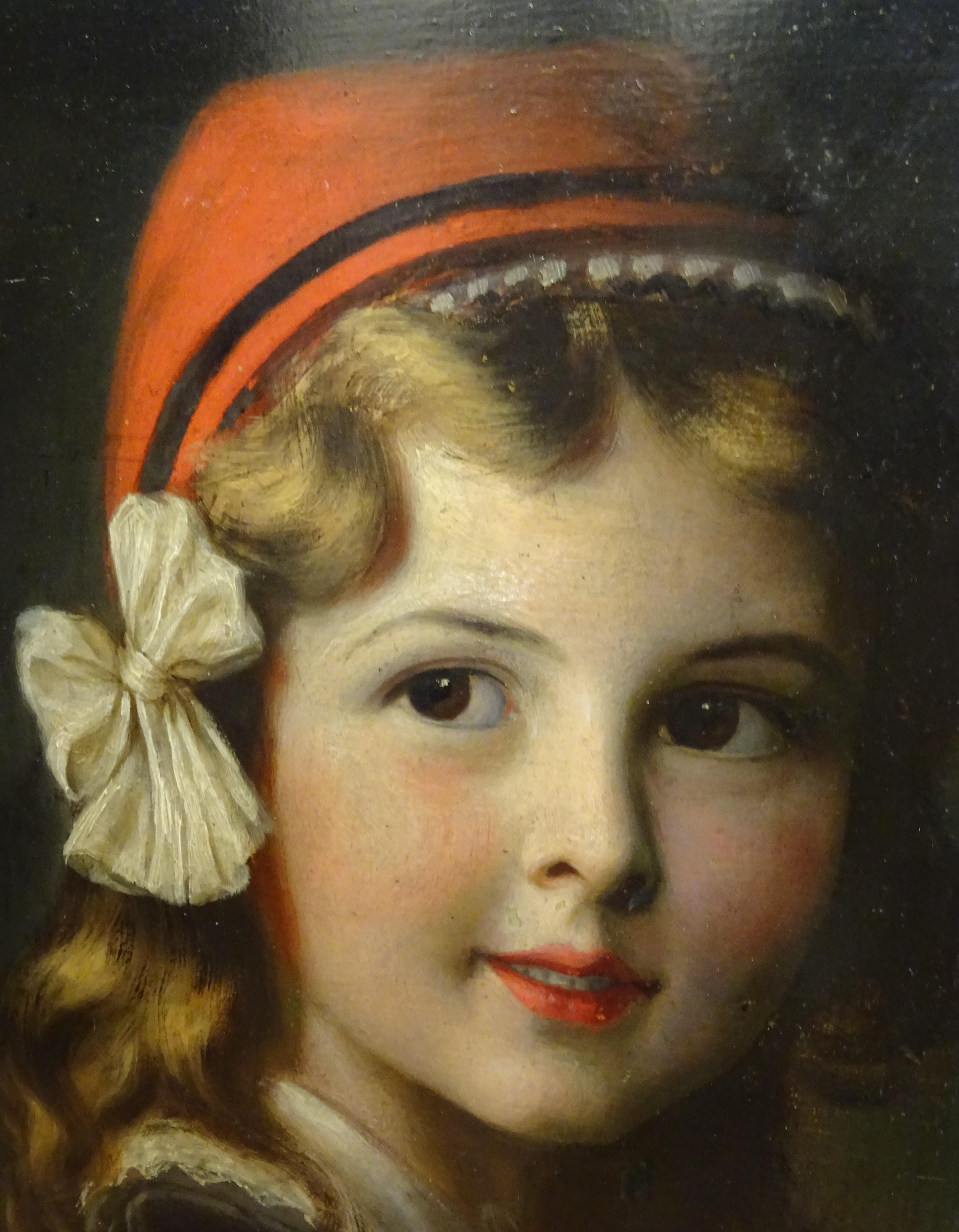 Outstanding oil on paperboard, French school, 19th century, Napoleón III, 