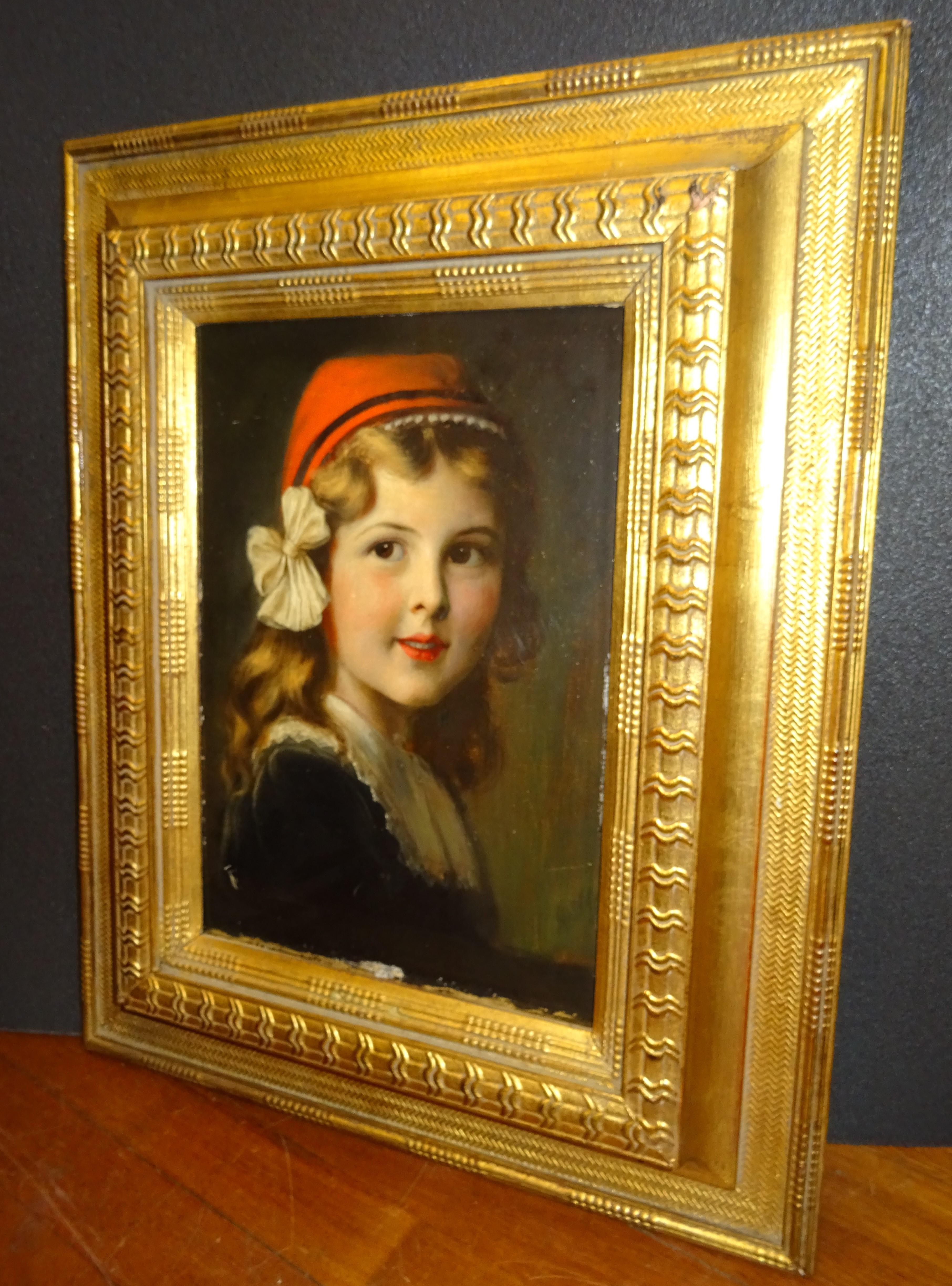 Late 19th Century French Oil on Paperboard 
