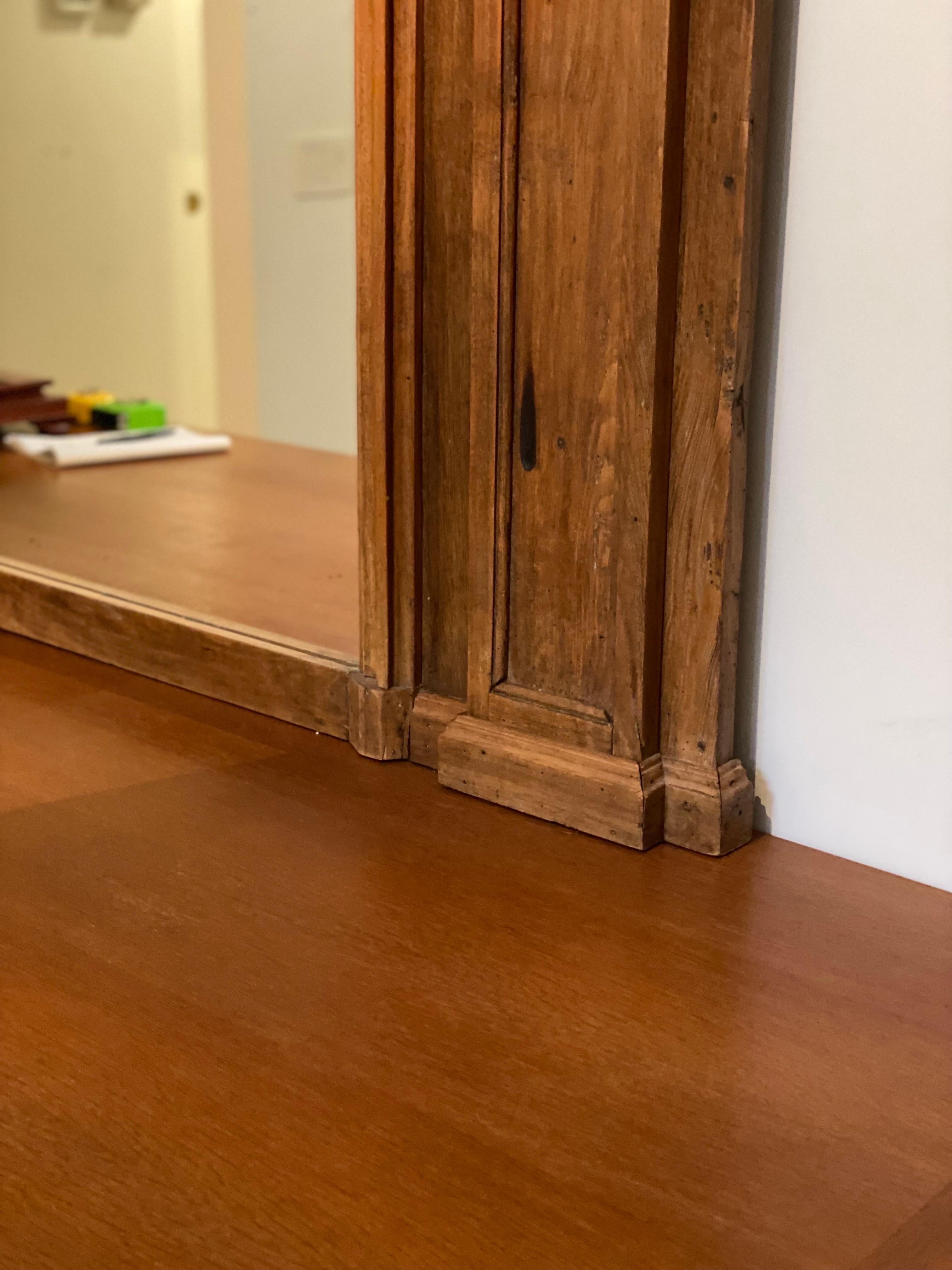 Miroir de cheminée en chêne de style provincial français du 19e siècle en vente 3