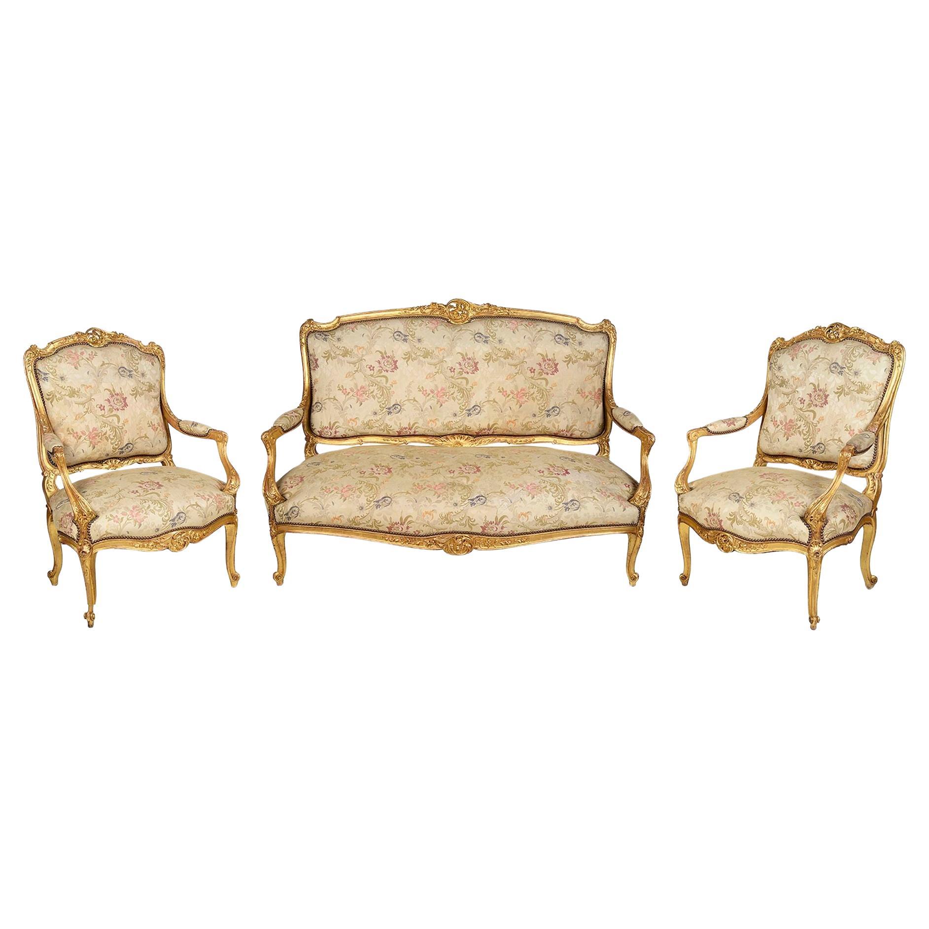 19th French Salon suite. For Sale
