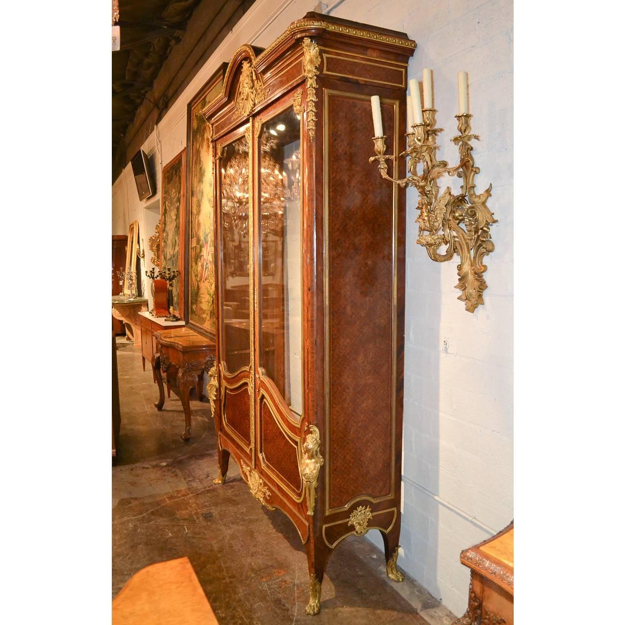 19th French Vitrine Cabinet, Signed Linke For Sale 2