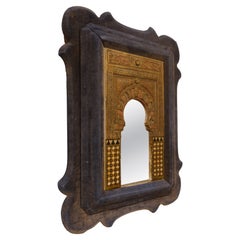 19th Handcrafted Nasrid-style Model Inspired by the Alhambra with Wooden Frame