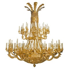 19th Hermitage Palace St. Petersburg Chandelier with 112 Lights in Bronze 