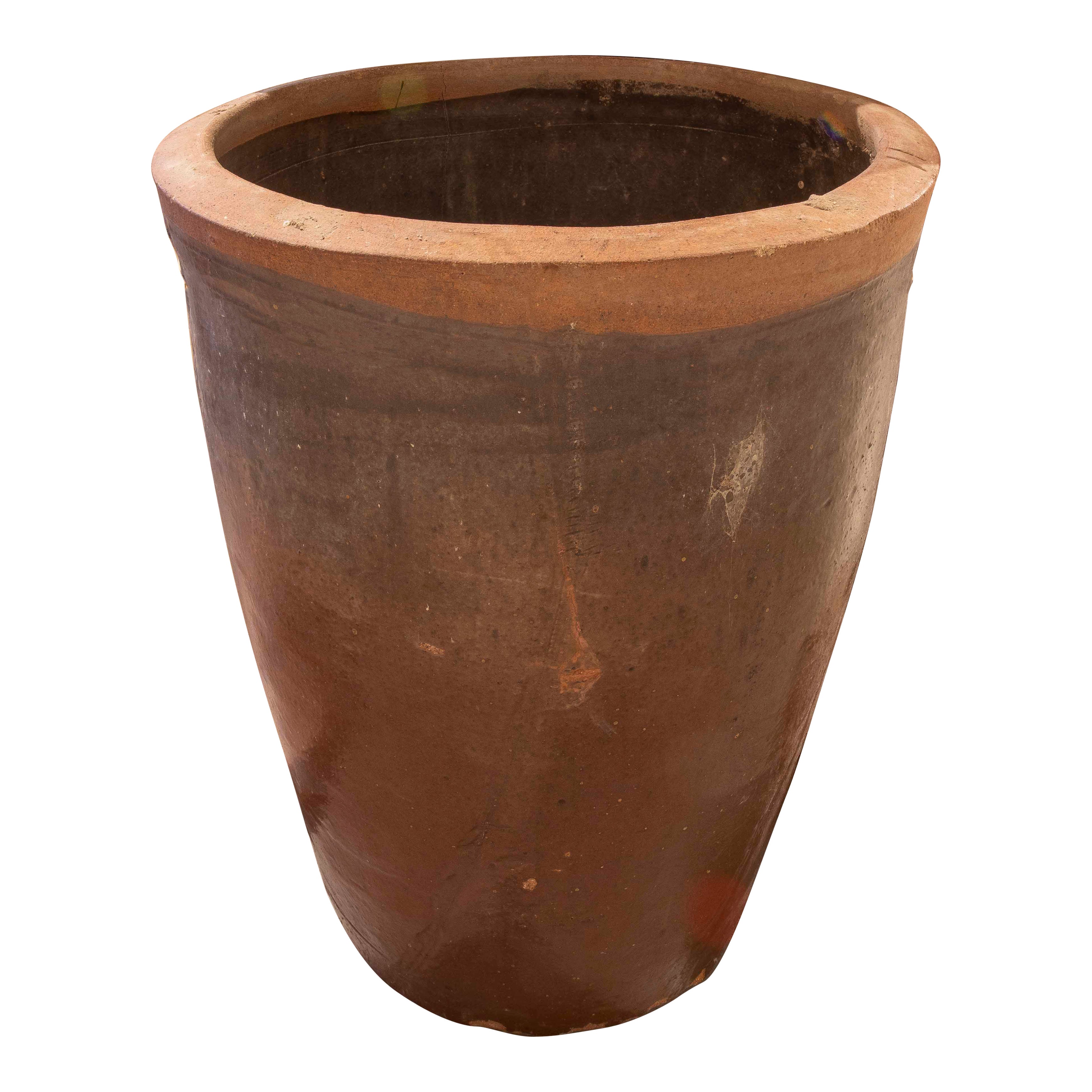XIX Gran Tinaja Antigua de Barro. en venta