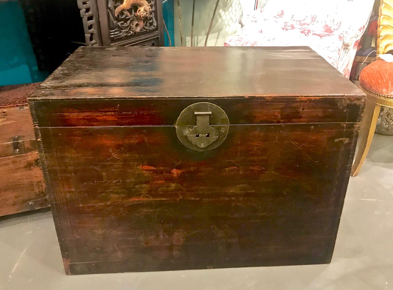 19th Century Large Chinese Trunk 1