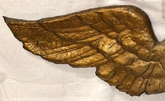 19th Large Folk Art Copper Gilded Eagle
