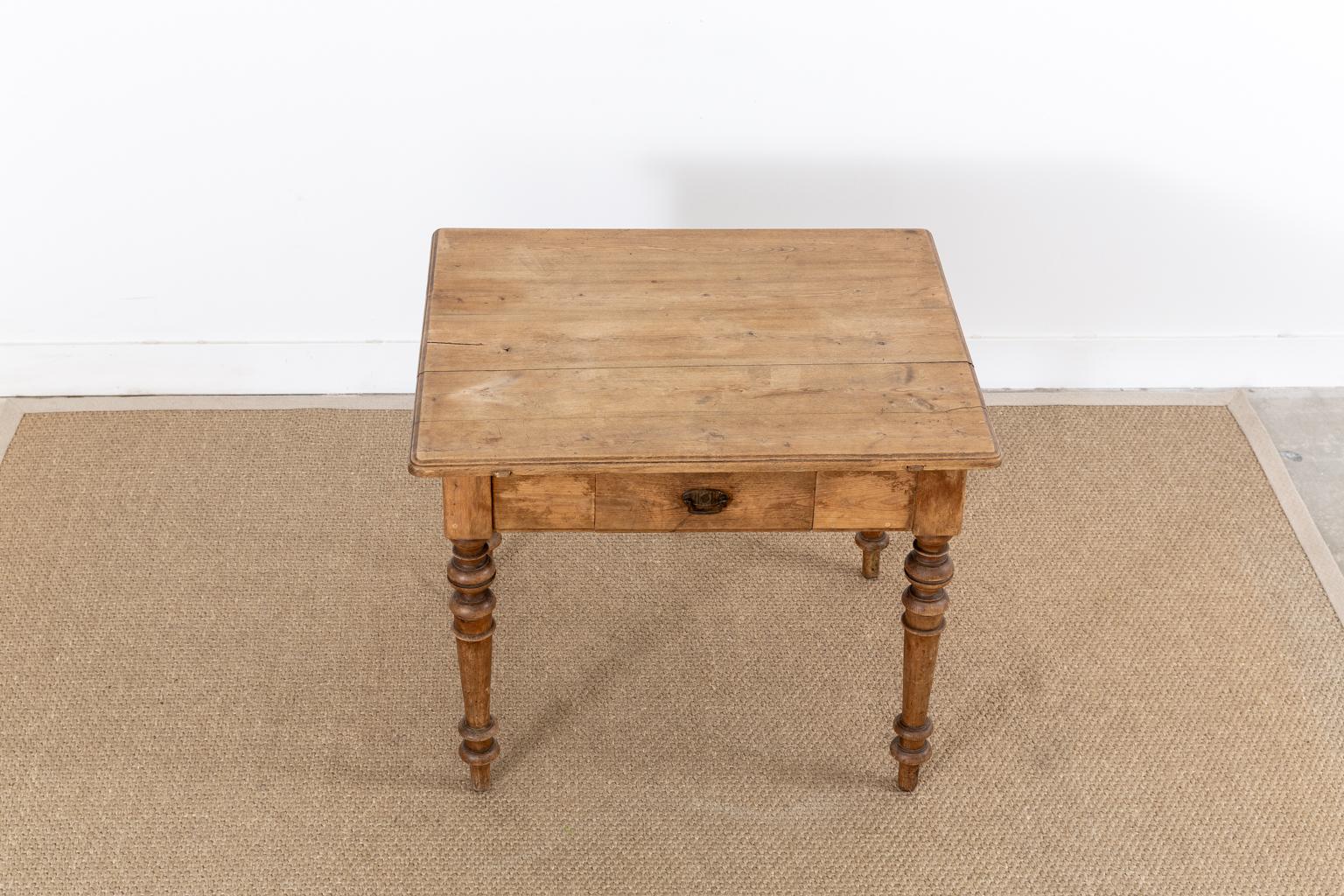 French 19th Louis Philippe Farmhouse Fruitwood Writing Table