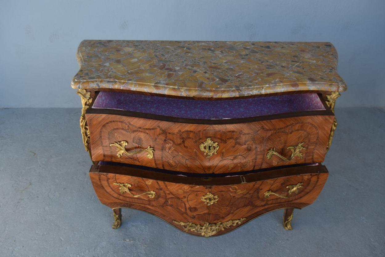 19th Louis XV Style Sauteuse Commode Stamped Rosewood Mercier, Paris For Sale 1