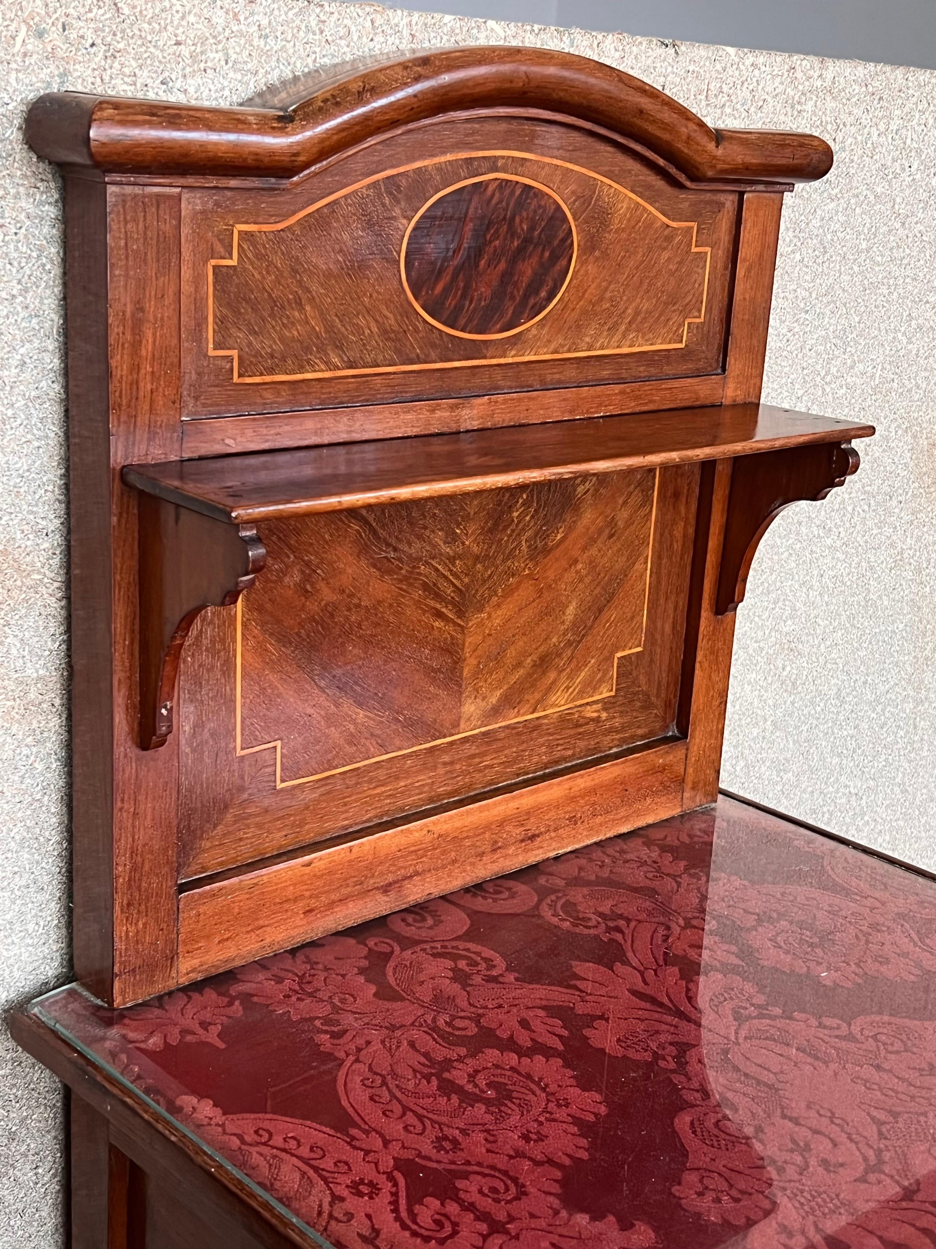 19th Louis XVI Style Pair of Marquetry Nightstands with Bronze Hardware 1