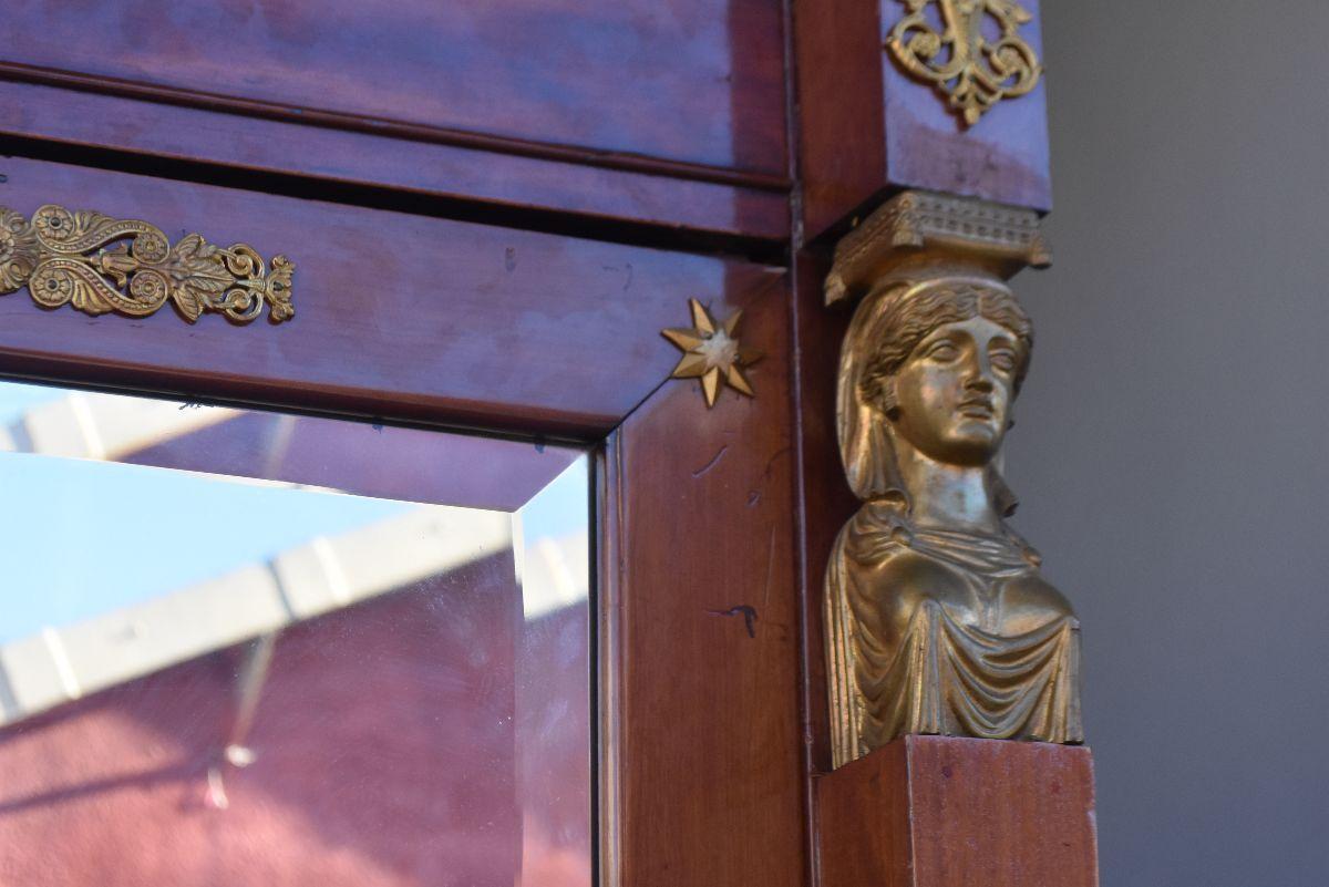 19th Century Mahogany Empire Style Cabinet 8