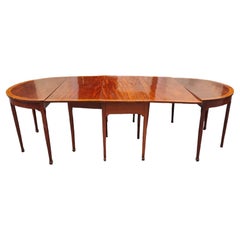 19th mahogany feather table