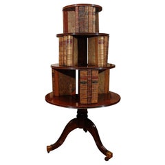 19th mahogany revolving bookcase