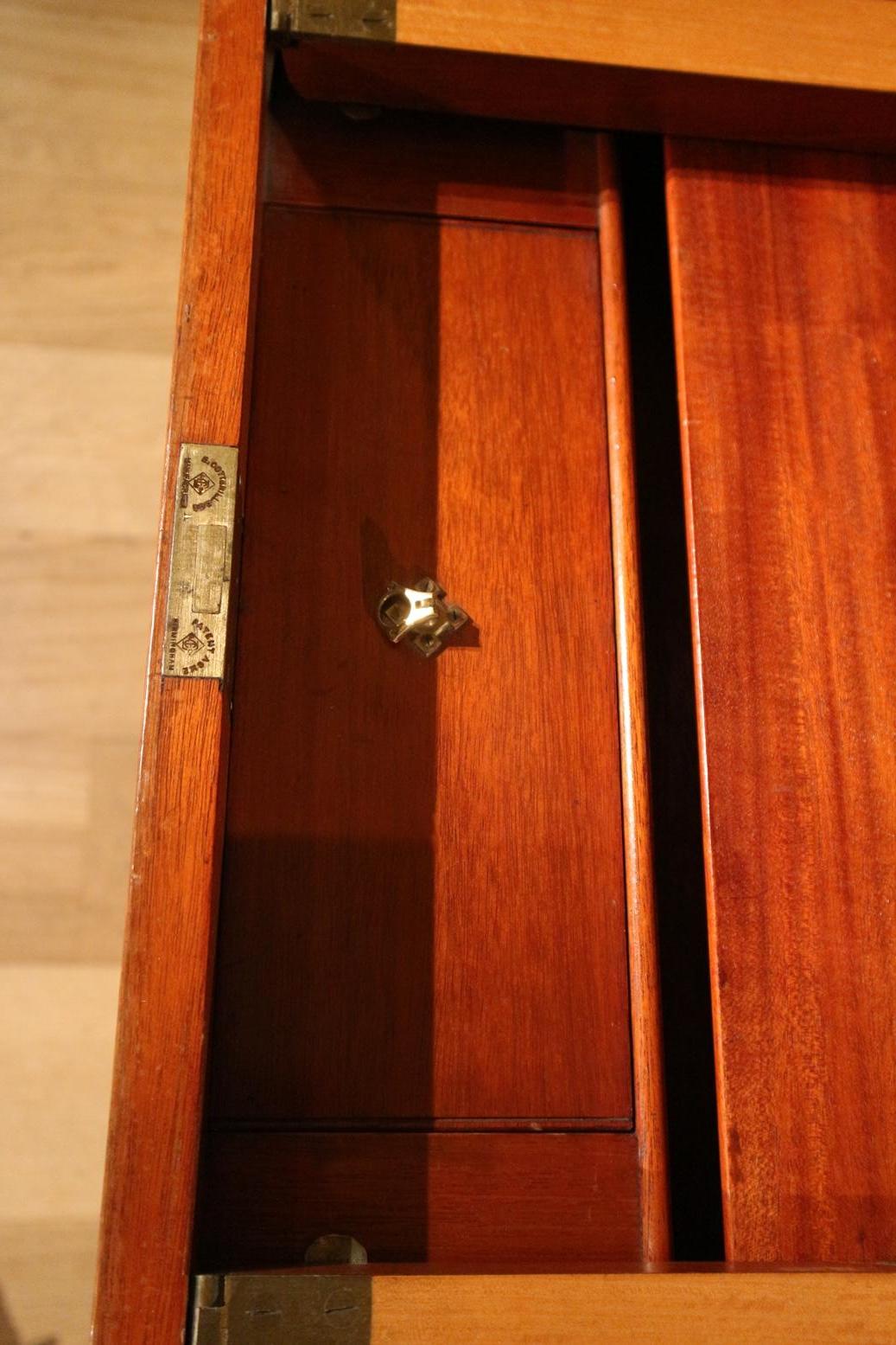 19th Military Chest with Secretaire Drawer 5