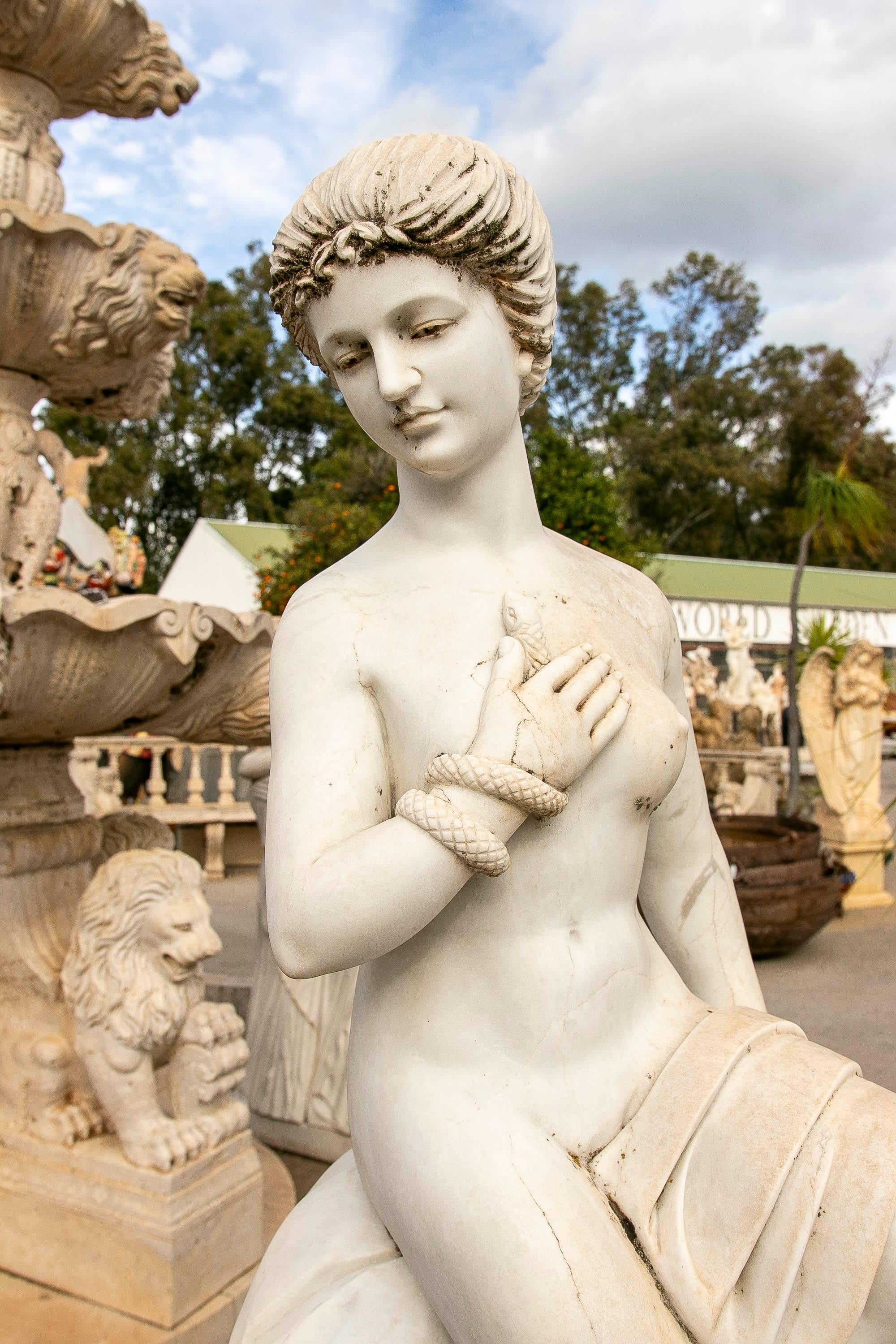 19th Neoclassical Style Marble Sculpture of a Female Figure For Sale at ...