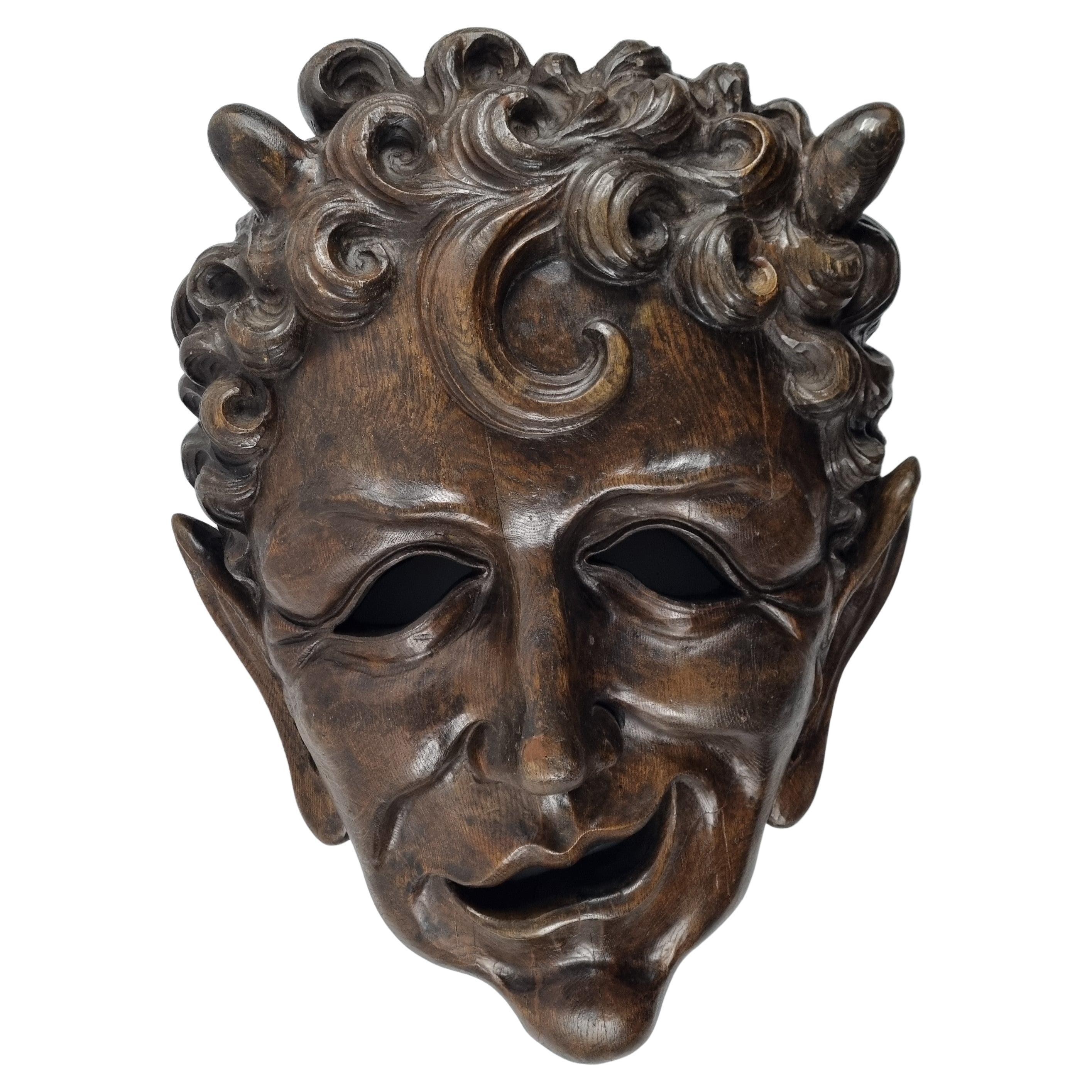 19th Oak Satyr For Sale