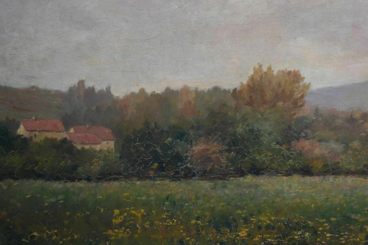 French 19th Oil On Canvas Landscape By Paul Huet For Sale