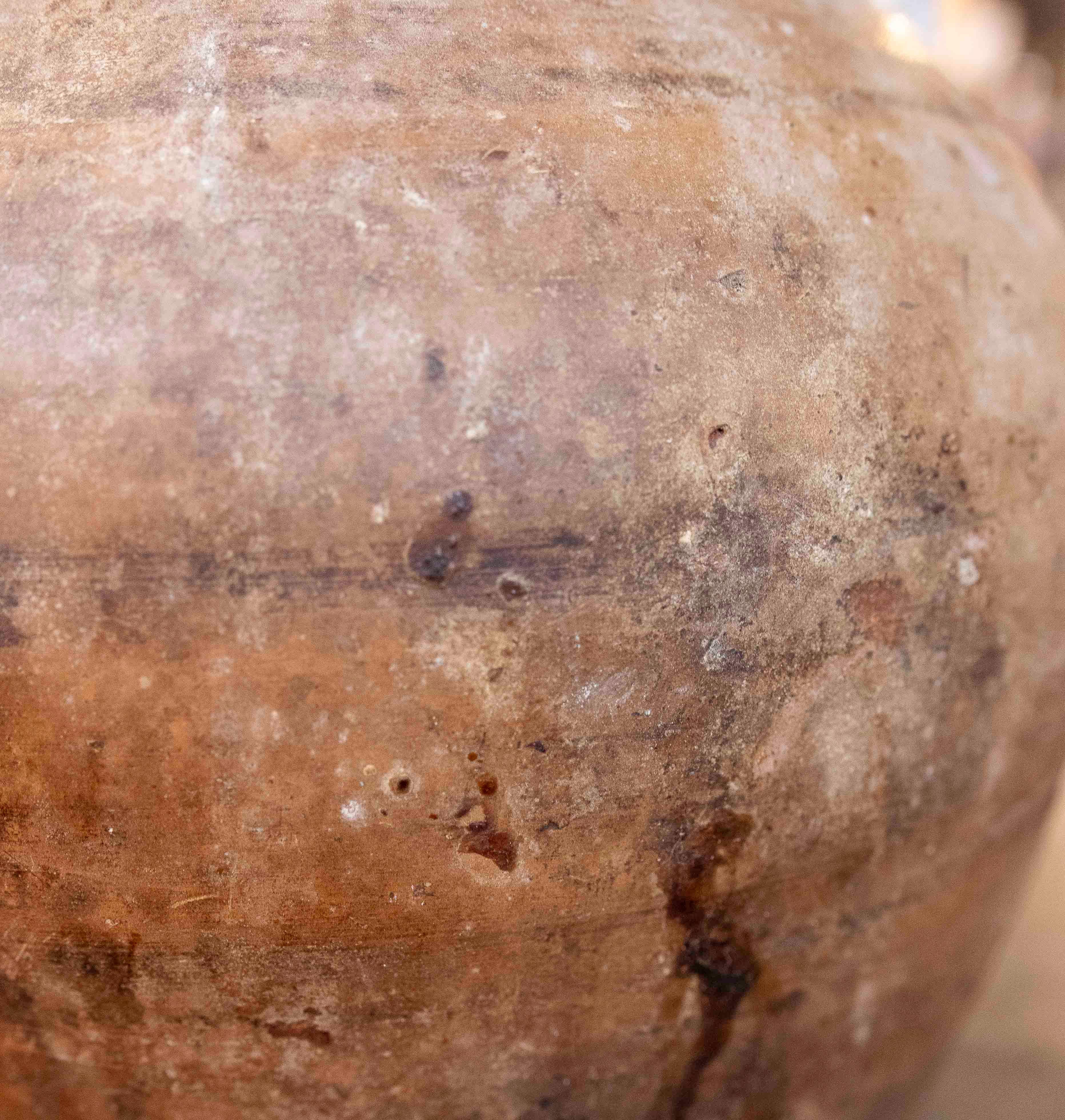 19. altes spanisches JAR aus Ton, oben glasiert im Angebot 7