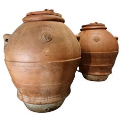 19th Pair of Tuscan Terracotta Jars
